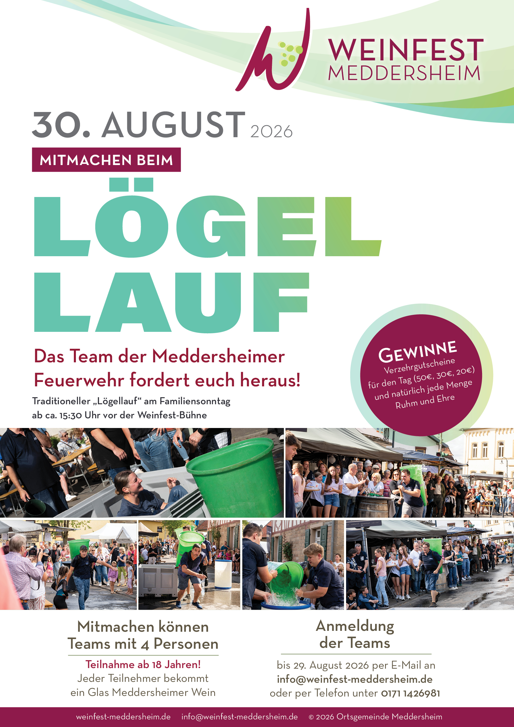 Plakat zum Lögellauf 2026 – zum Öffnen des PDFs anklicken